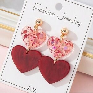 Bow valentine earrings